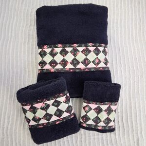 Vintage Towel Set 3 Pieces Fieldcrest Royal Velvet